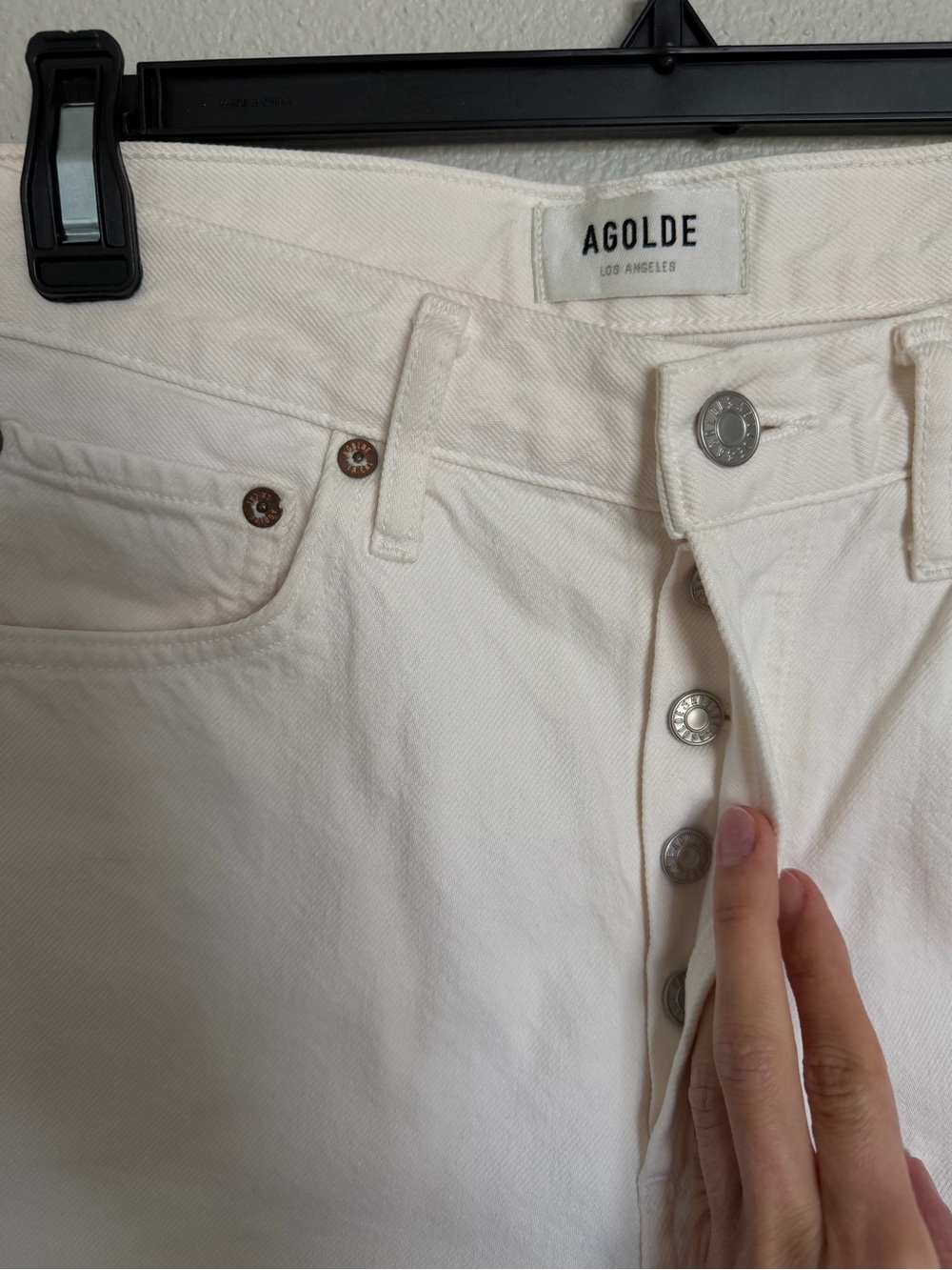 Agolde Dame Shorts High Rise Baggy Cuff - Size 26 - Picture 8 of 8